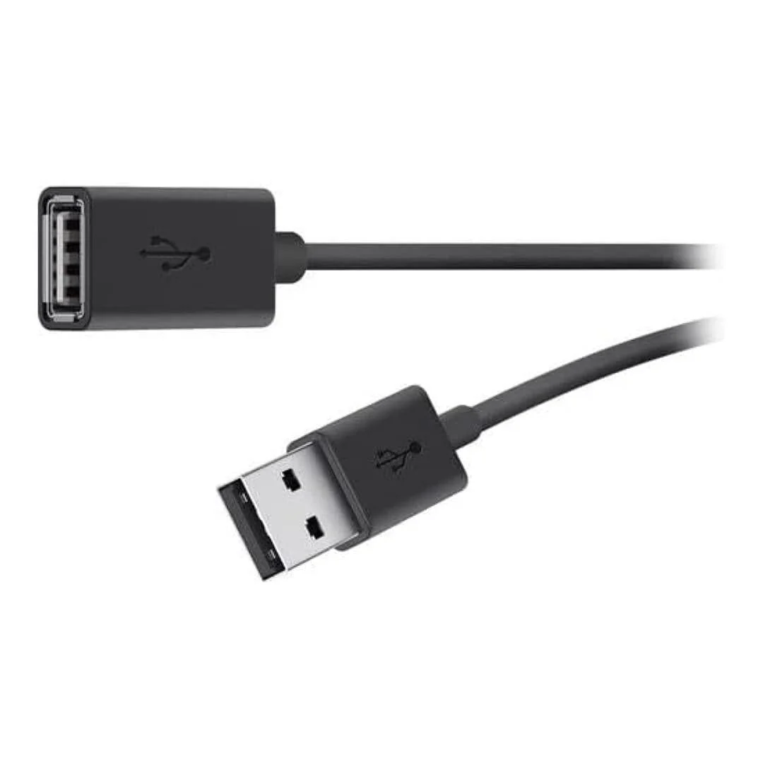 Belkin Type-A Male to Female USB 2.0 Cable 4.8m Black F3U153BT4.8M