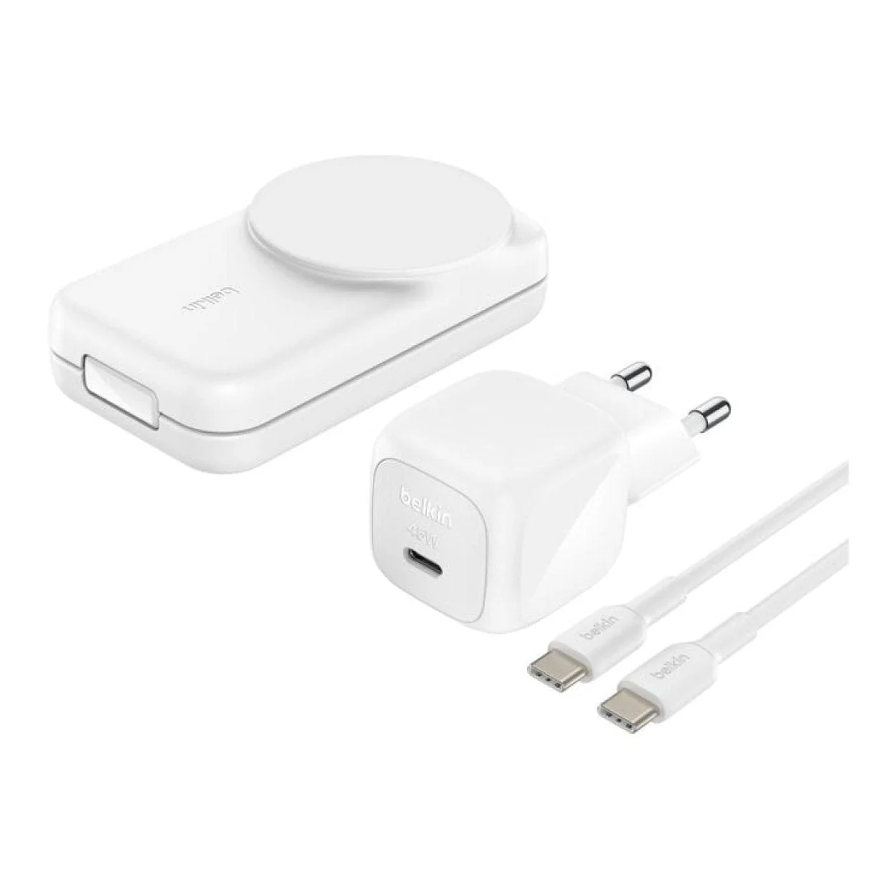 Belkin UltraCharge 25W 3-in-1 Qi2 Square Magnetic Charger White WIZ036KQWH - Image 8