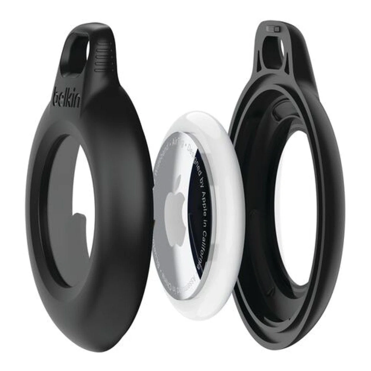 Belkin Waterproof Secure Holder with Key Ring for AirTag Black 2-pack MSC014BTBK-AZ - Image 3