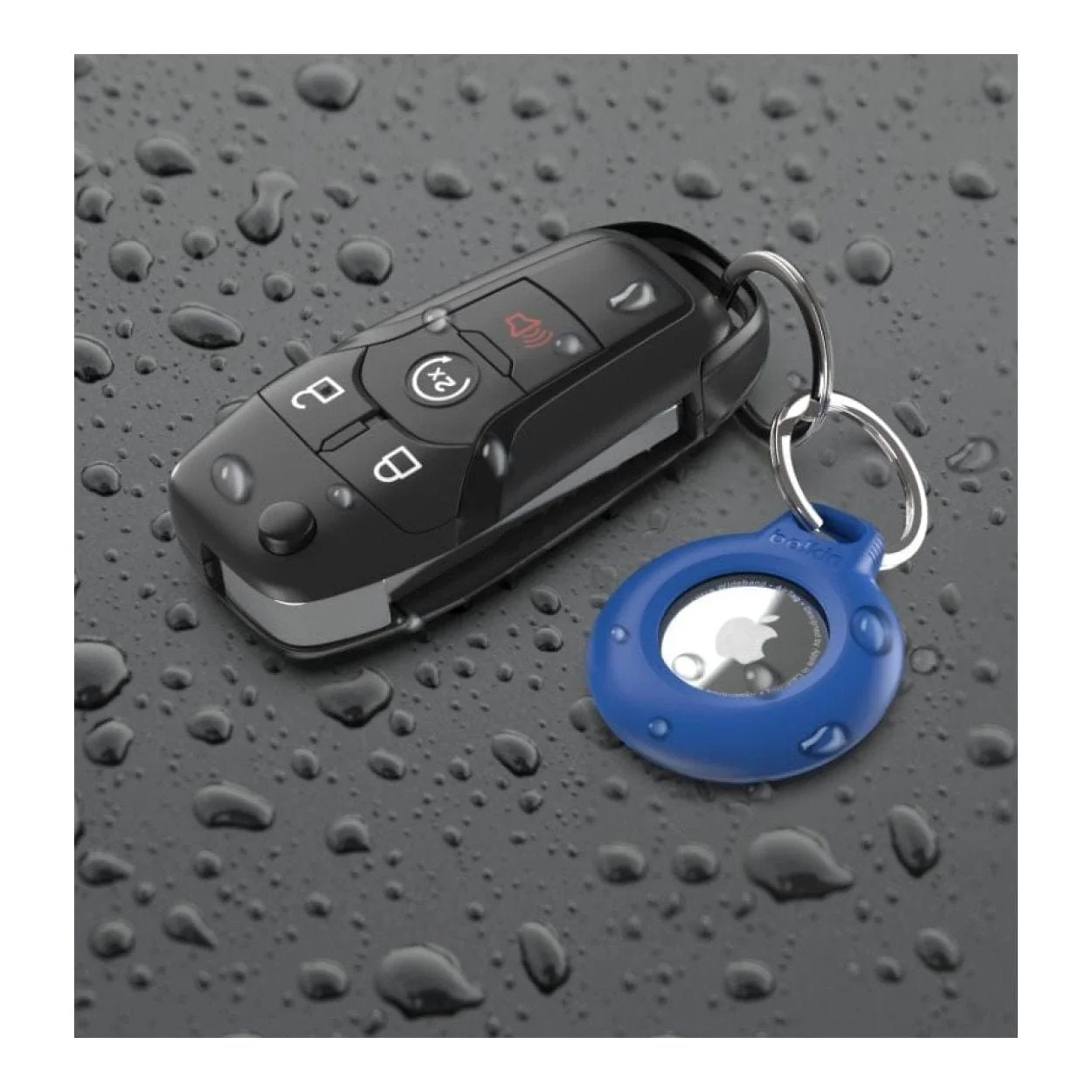 Belkin Waterproof Secure Holder with Key Ring for AirTag Blue MSC013btBL - Image 6