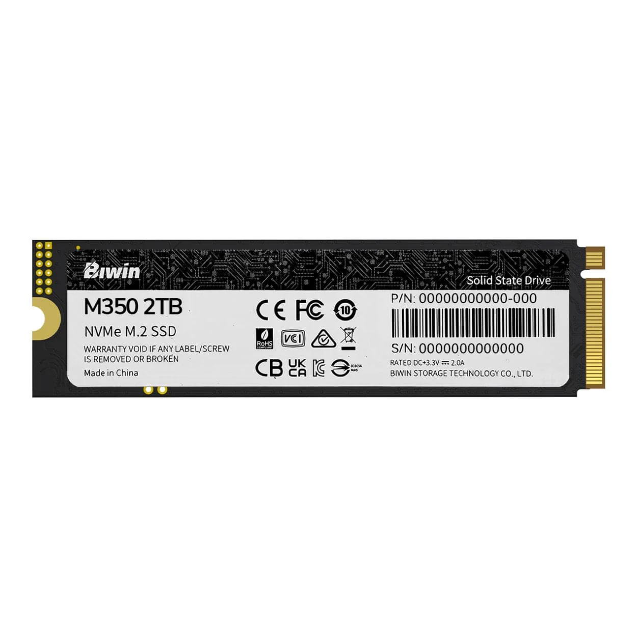 Biwin BM350NN02TB-RGX M.2 2TB PCIe 4.0 Internal SSD - Image 2