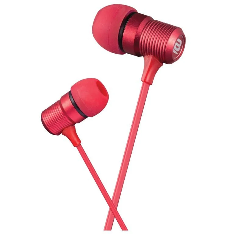 Bounce Beat Series In-Ear Earphones with Microphone Red BO-1006-RD - Image 3
