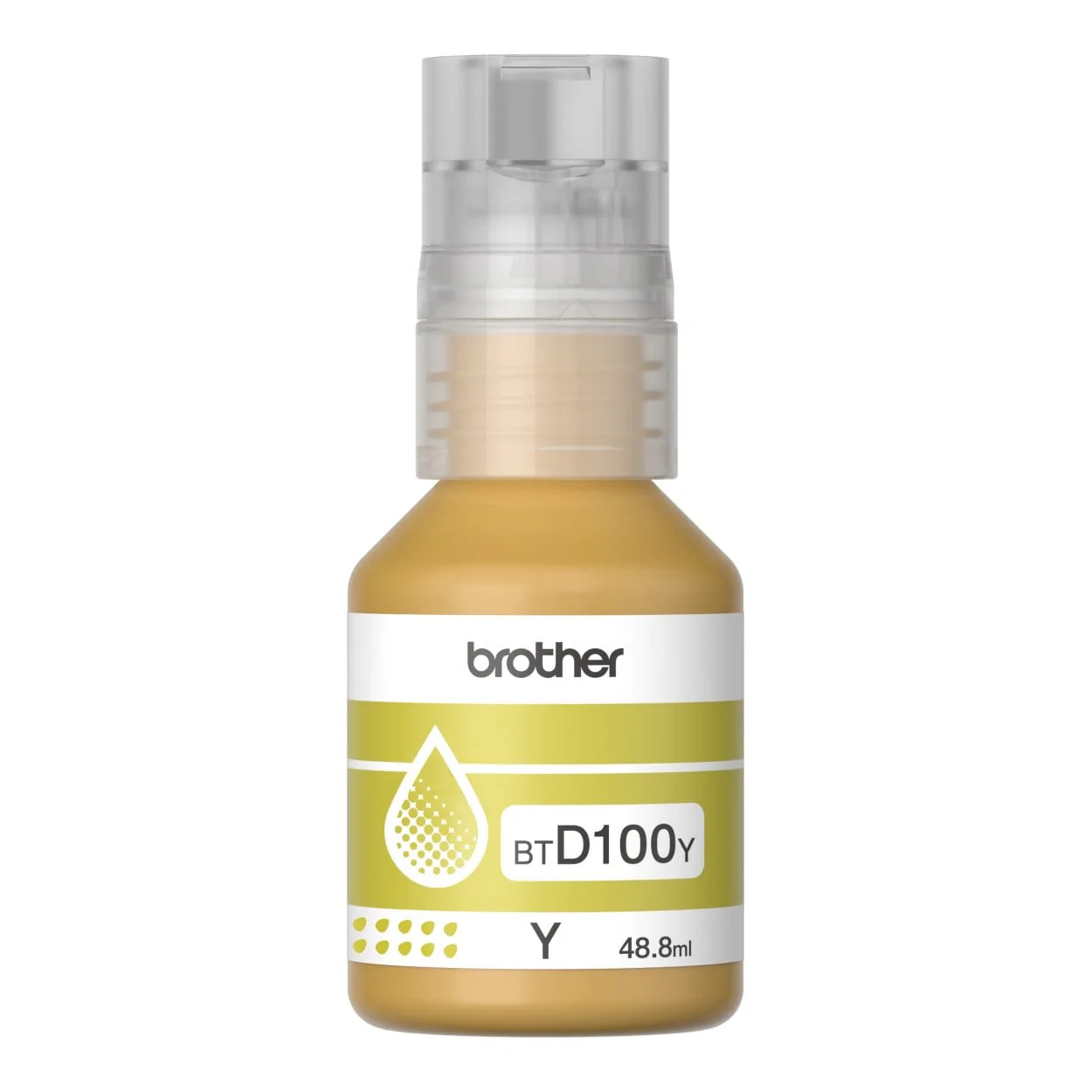 Brother BTD100Y Yellow Ink Bottle Original 8ZCCC200340 Single-pack - Image 2