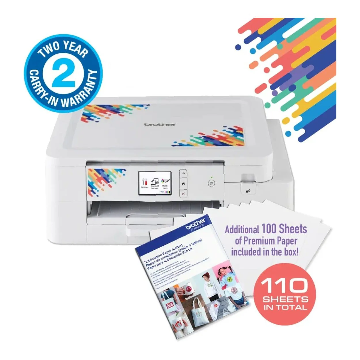 Brother SP-1 A4 Wi-Fi Sublimation Printer with 110-sheets Paper - Image 2