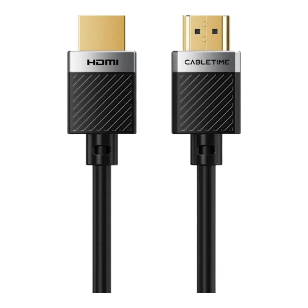 Cabletime CH24J HDMI Male to Male Cable 1.5m Black CT-HD4K-AG-1.5M