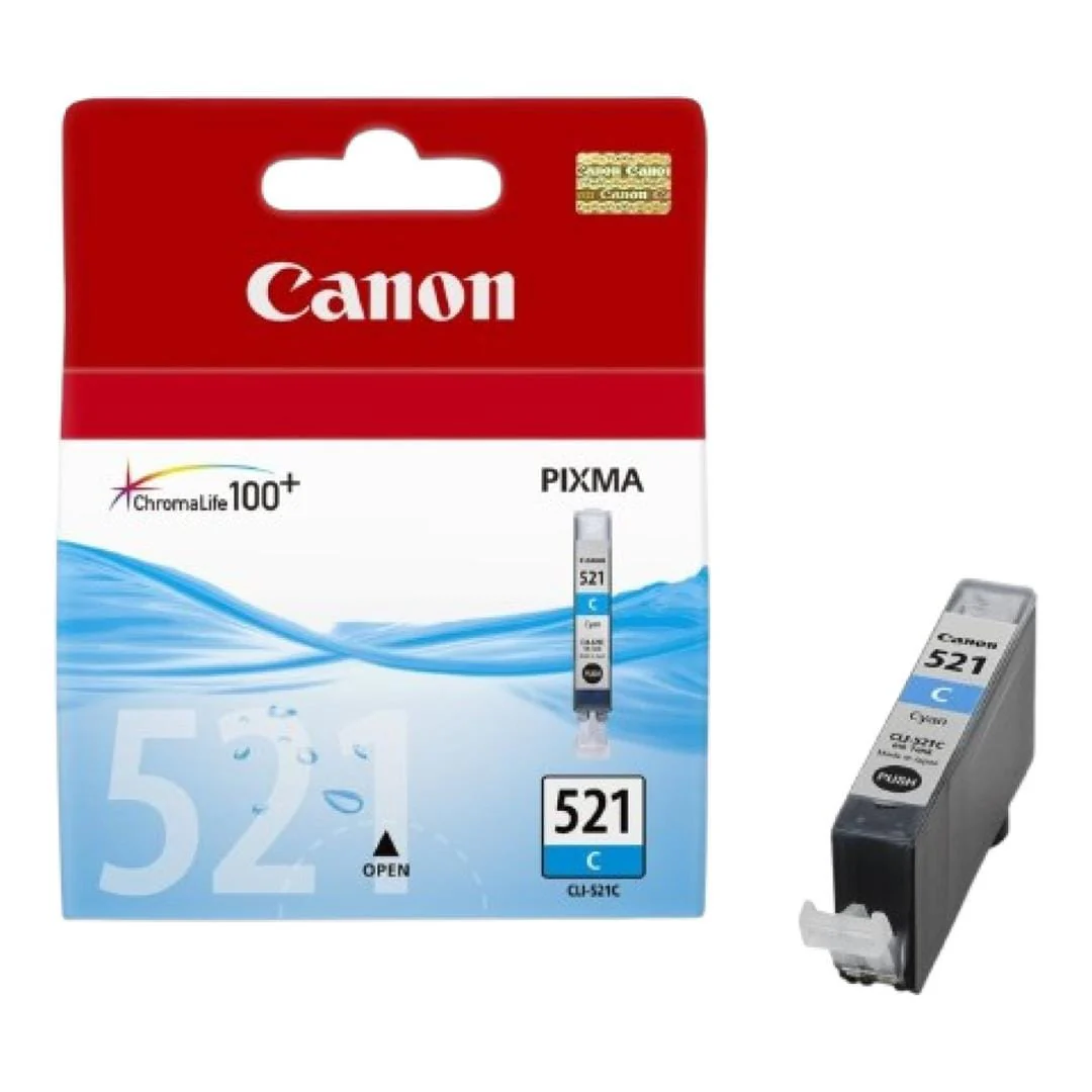 Canon CLI-521C Cyan Printer Ink Cartridge Original 2934B004 Single-pack - Image 3