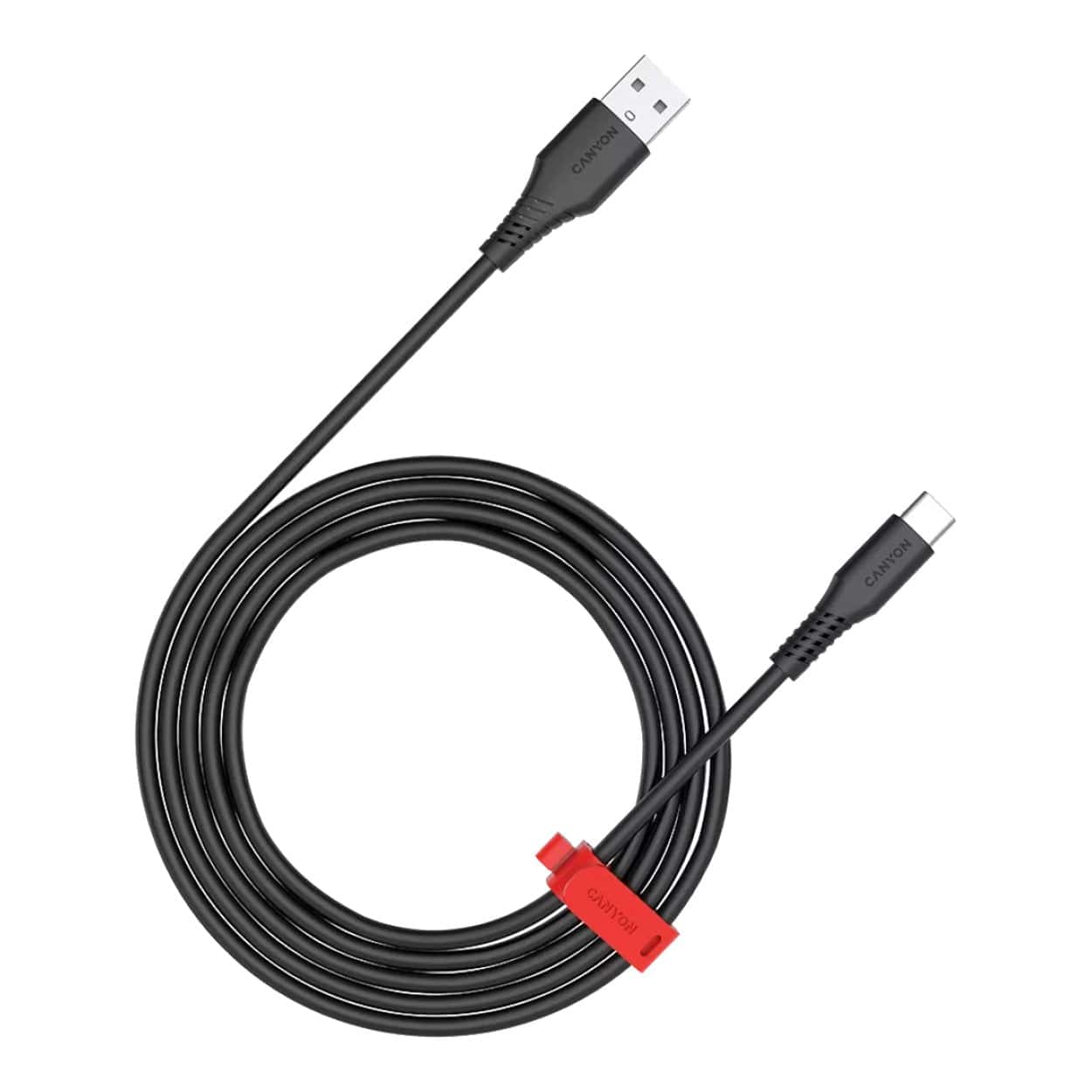 Canyon 1.2m USB-A to USB-C 18W Charging Cable Black CNS-AC18SC12B - Image 2