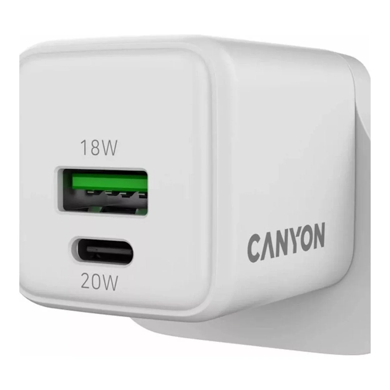 Canyon 20W USB Fast Charging Wall Charger White CNS-CUW20AC-UK - Image 5