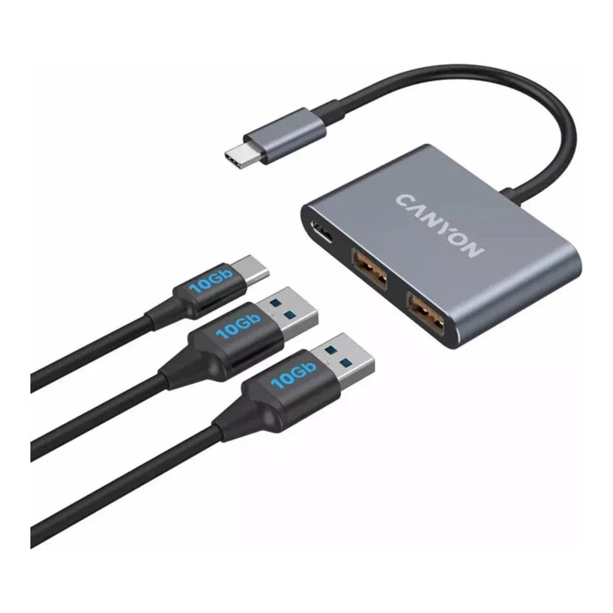 Canyon DS-3 3-in-1 Type-C Hub Dark Grey CNS-TDS3 - Image 5