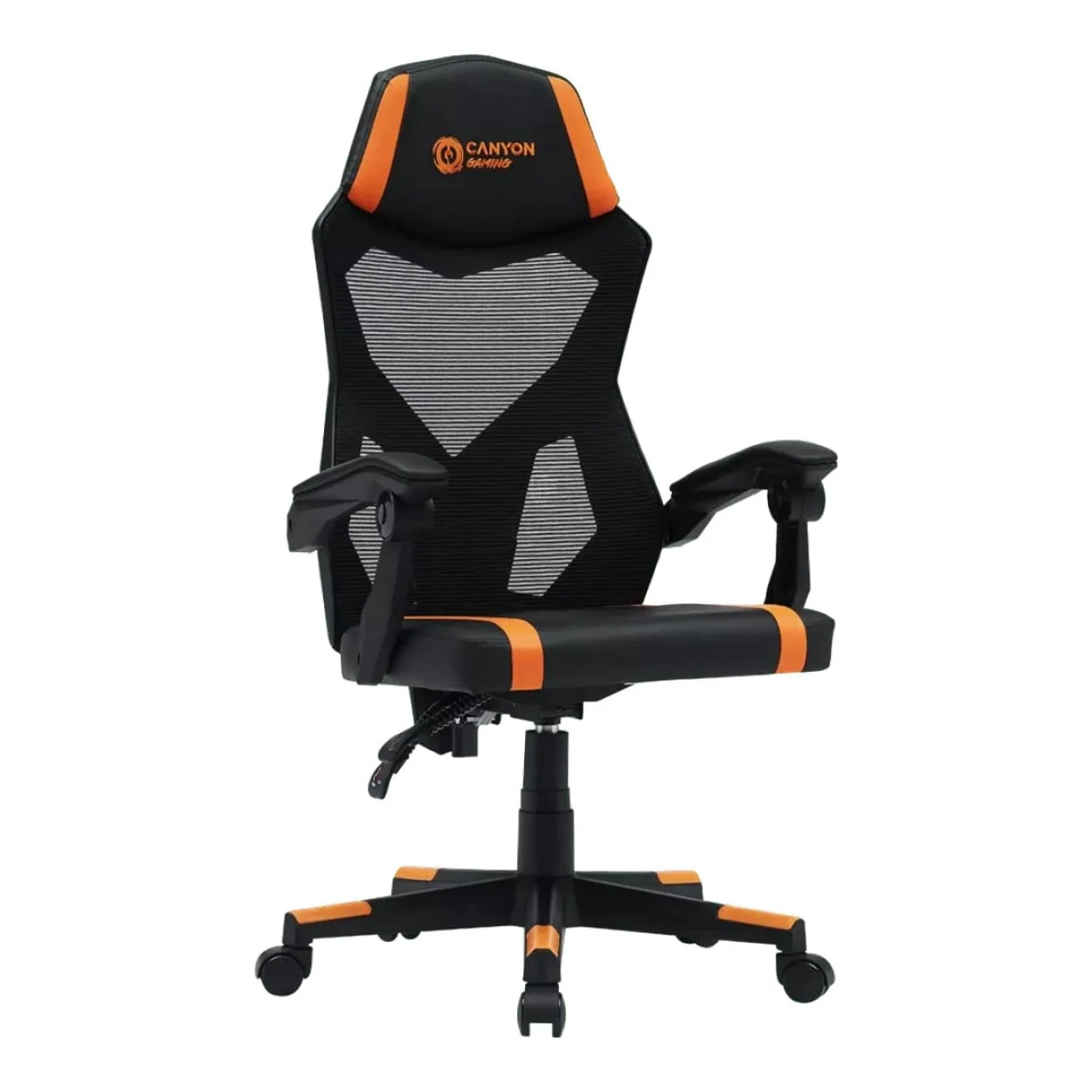 Canyon Flow MCH01 Ergonomic Mesh Gaming Chair Black Orange CNE-MCH01 - Image 2