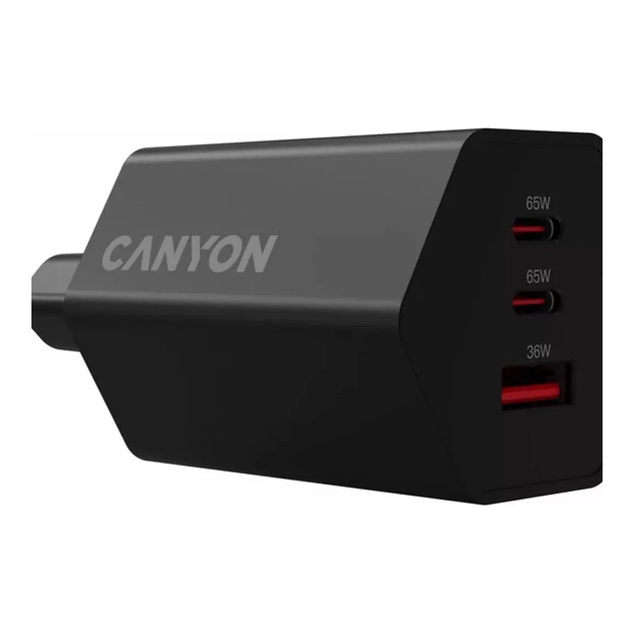 Canyon Hexagon 65 3-port Charging Adapter Black CND-CHAHEX65B - Image 6