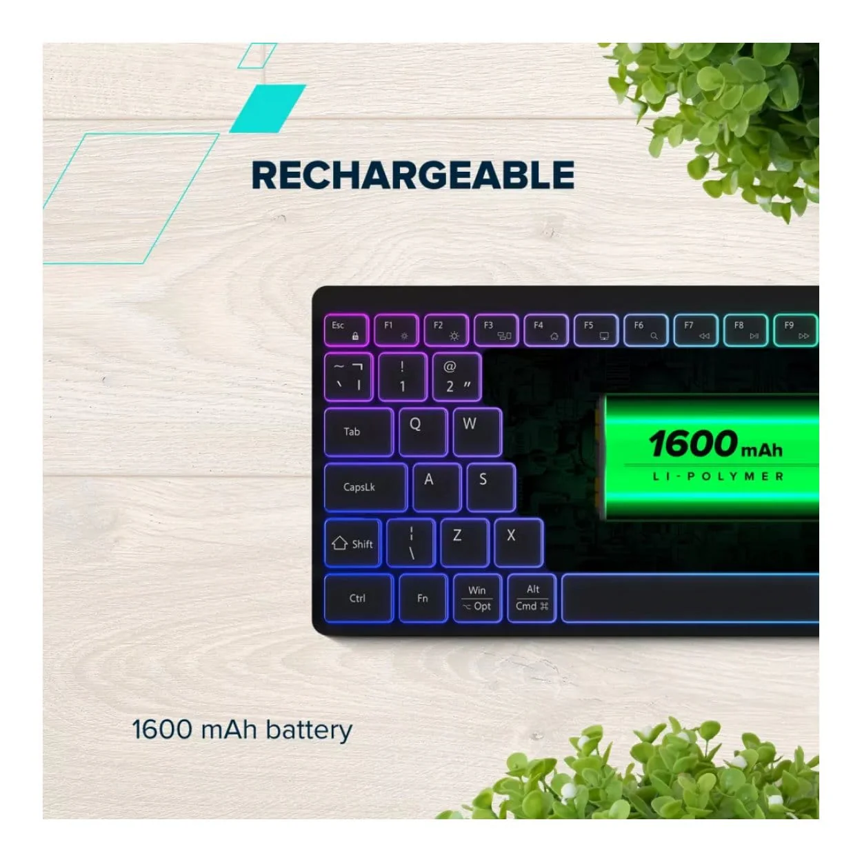 Canyon HKB-W11 RGB Wireless Keyboard Black CNS-HBTK11B - Image 14