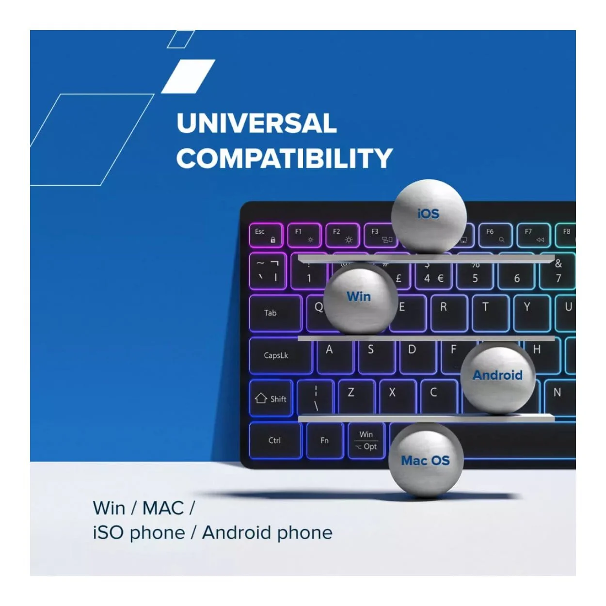 Canyon HKB-W11 RGB Wireless Keyboard Black CNS-HBTK11B - Image 15