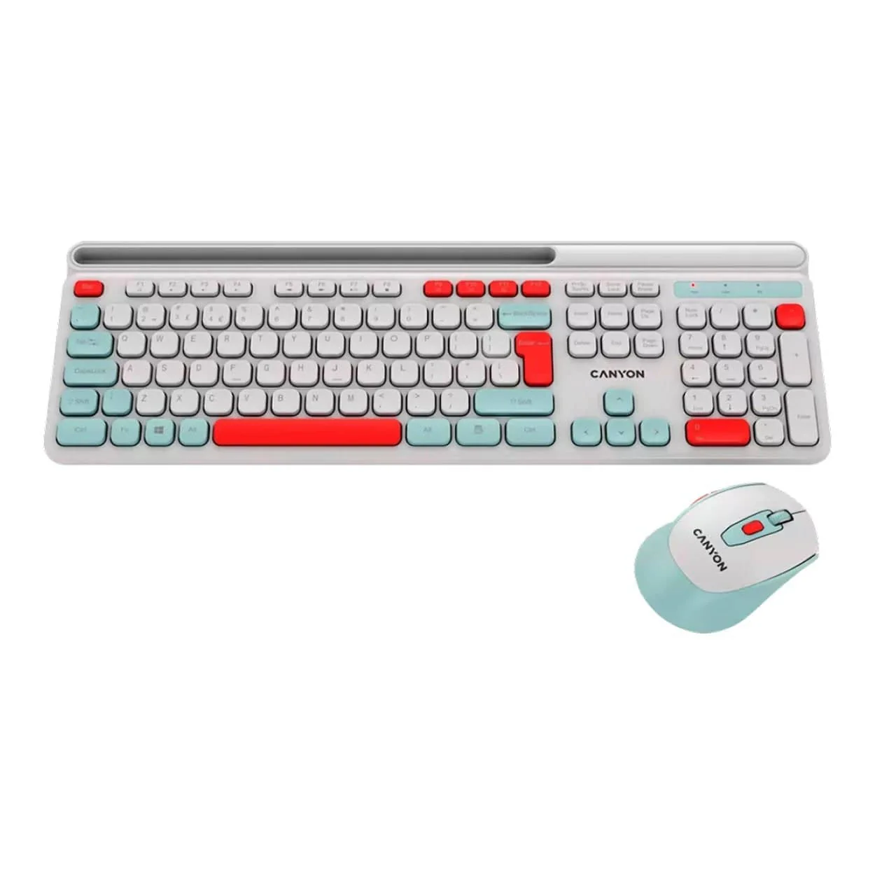 Canyon HSET-W5 Wireless Keyboard and Mouse Combo White CNS-HSETW5WT - Image 2