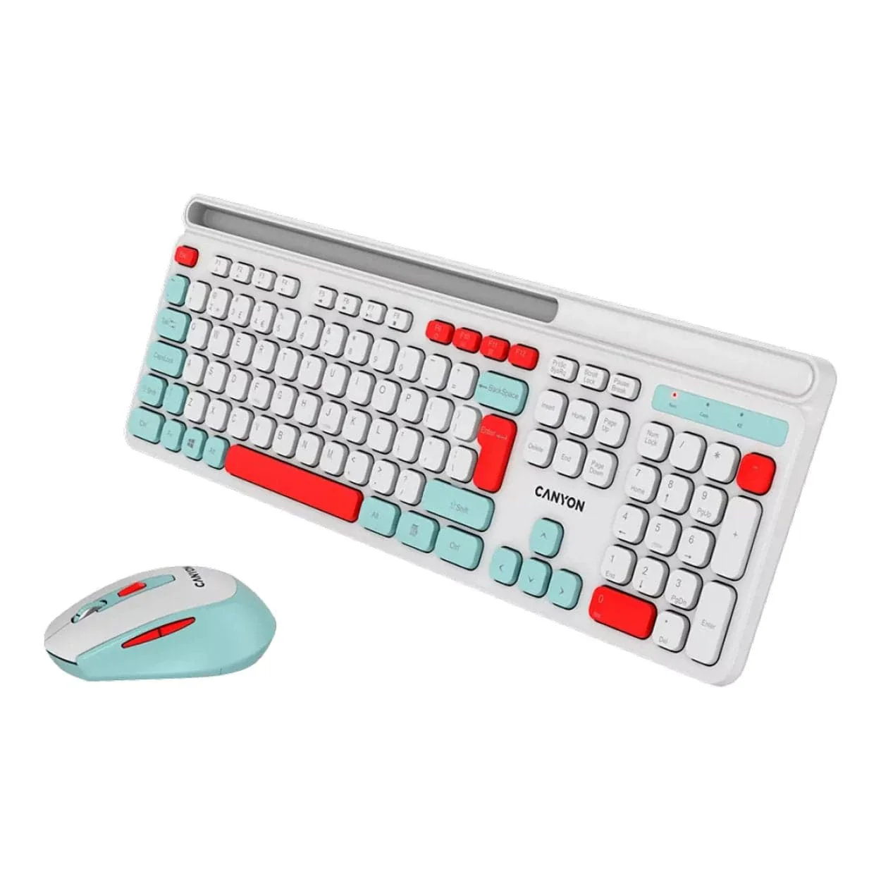 Canyon HSET-W5 Wireless Keyboard and Mouse Combo White CNS-HSETW5WT - Image 3