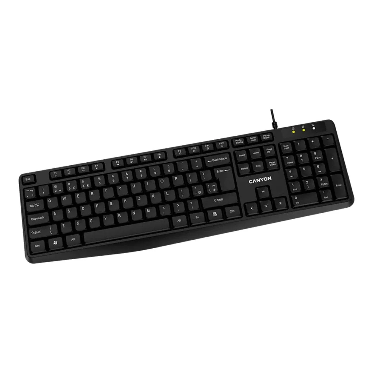 Canyon KB-1 Wired Keyboard Black CNE-CKEY01 - Image 3
