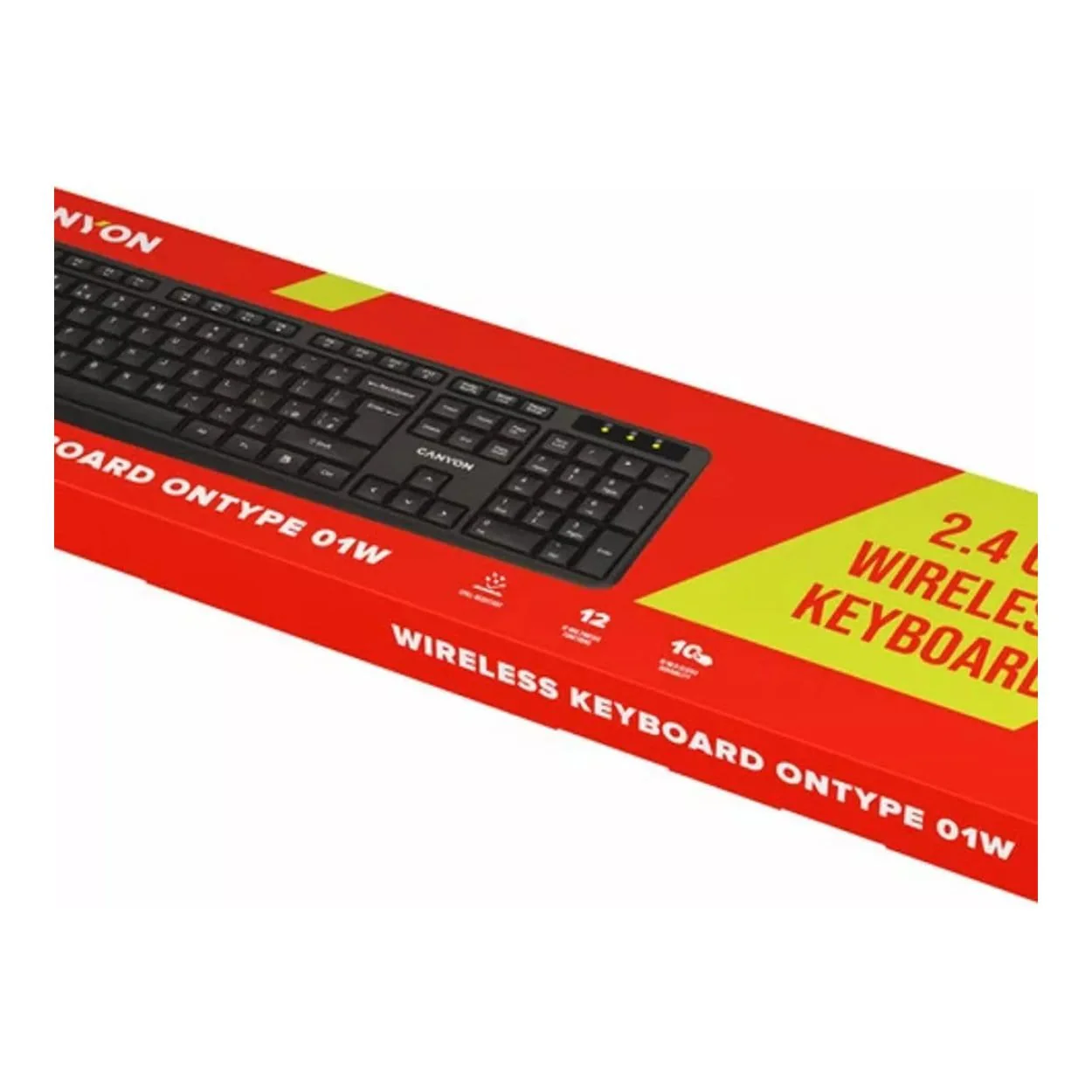 Canyon KB-W01 Wireless Keyboard Black CNE-CKEYW01 - Image 2