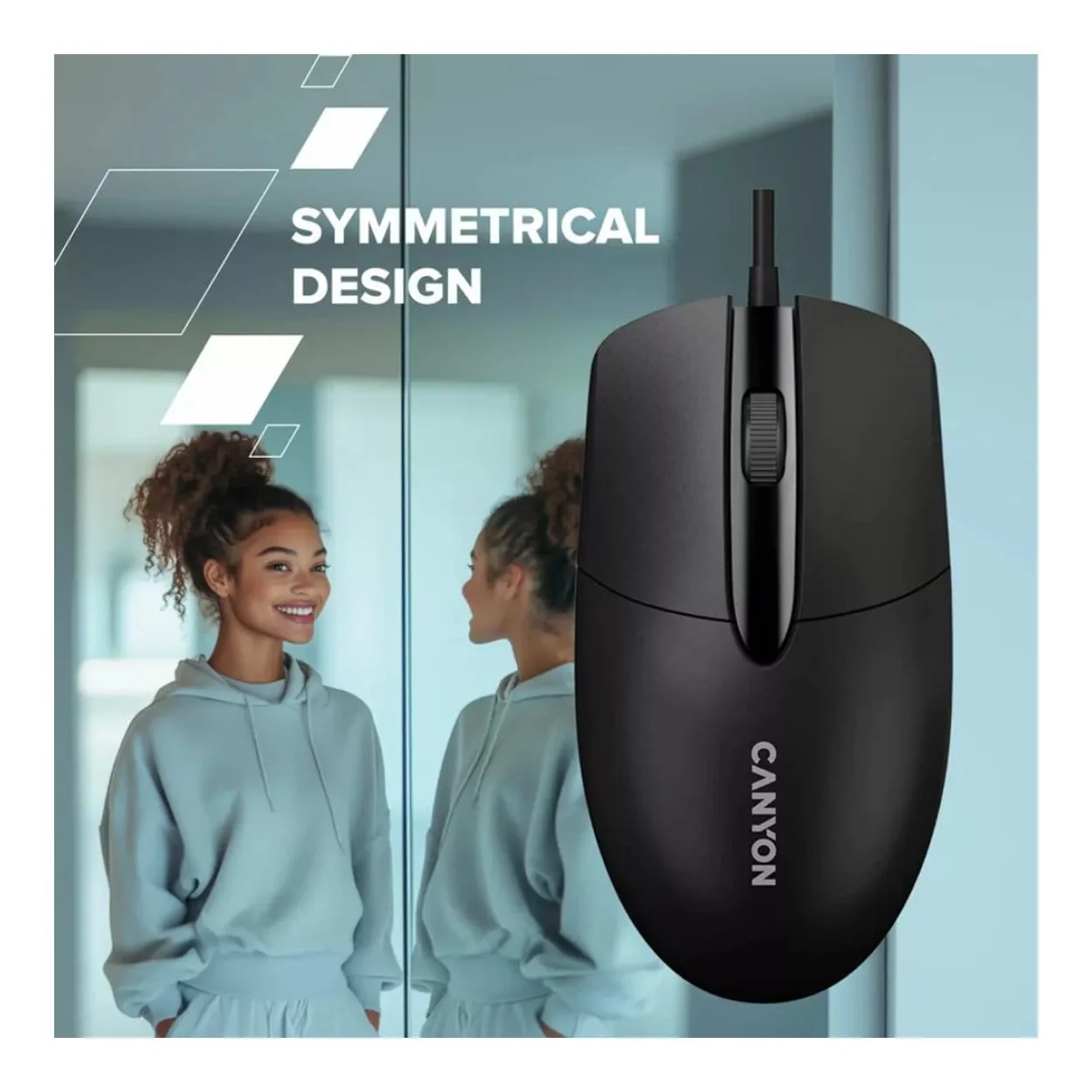 Canyon M-5 Wired Mouse Black CNE-CMS5 - Image 7