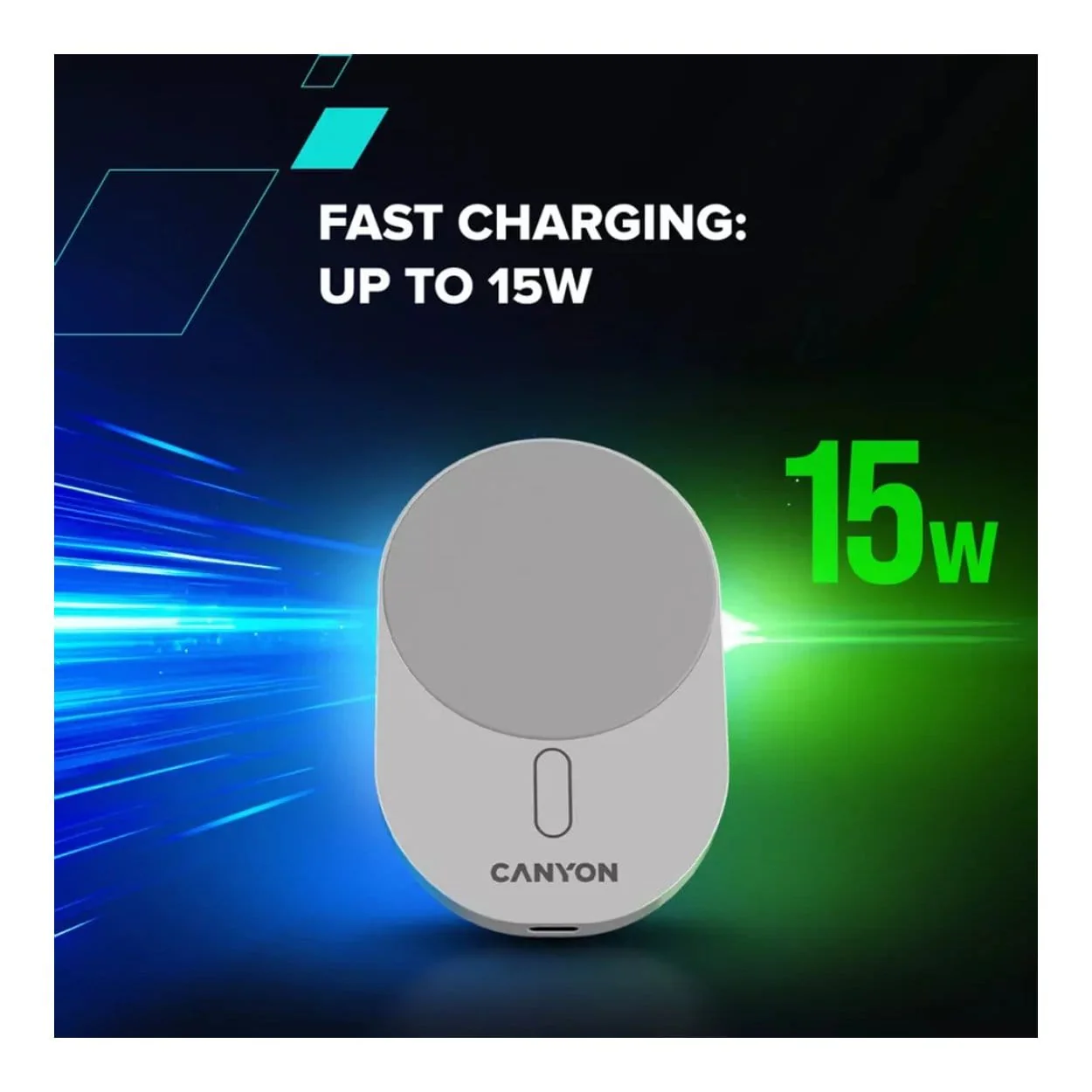 Canyon OnGrip 105 15W Qi2 Wireless Car Charger Black CNS-CCH105B - Image 16
