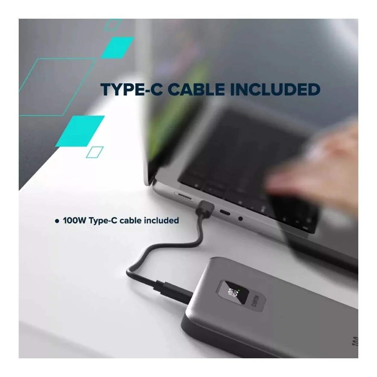 Canyon PB-2008 20000mAh LED Power Bank Dark Grey CNE-CPB2008DG - Image 11