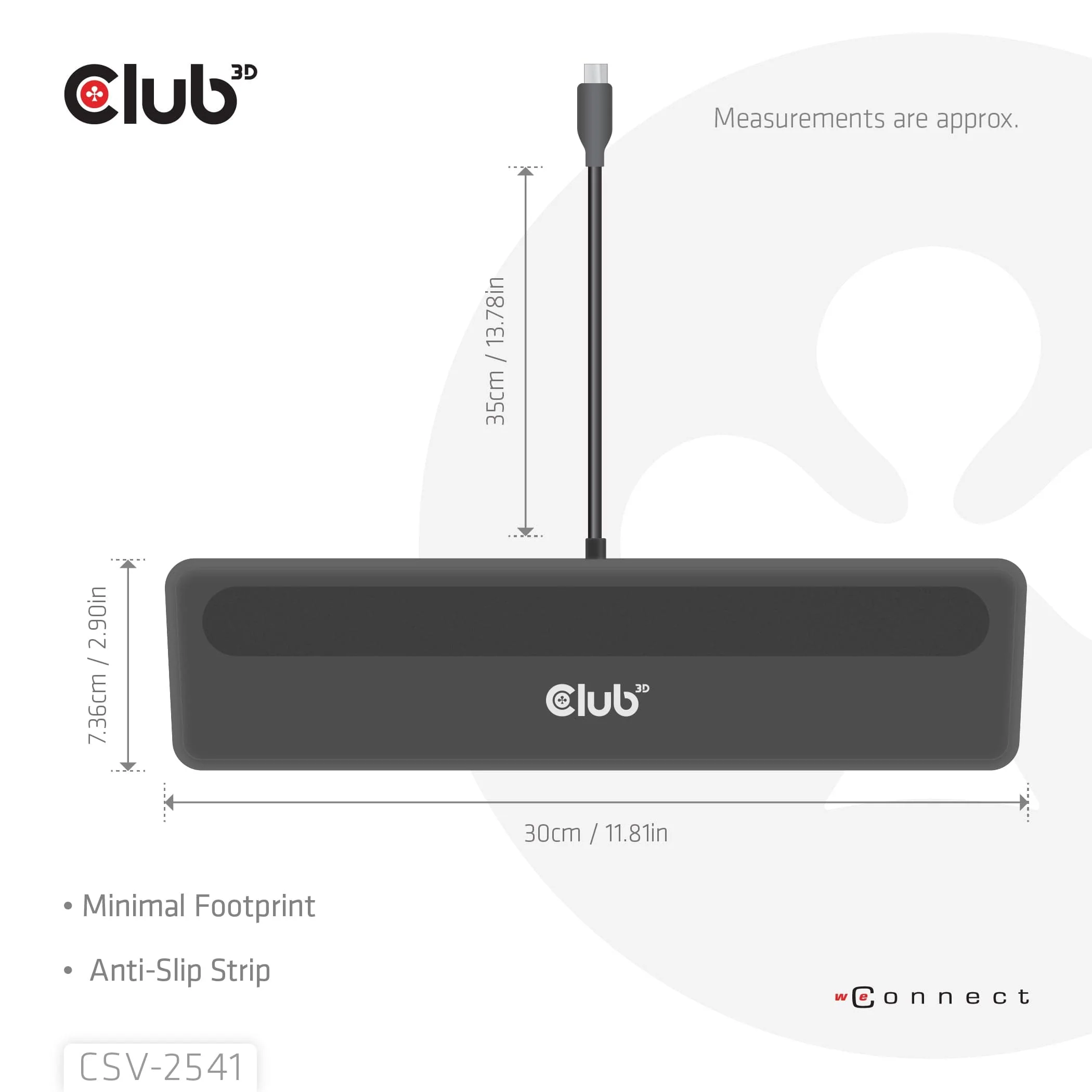 Club 3D 100W 12-1 USB-C Triple Display PD3.0 Docking Station and Charger CSV-2541 - Image 5