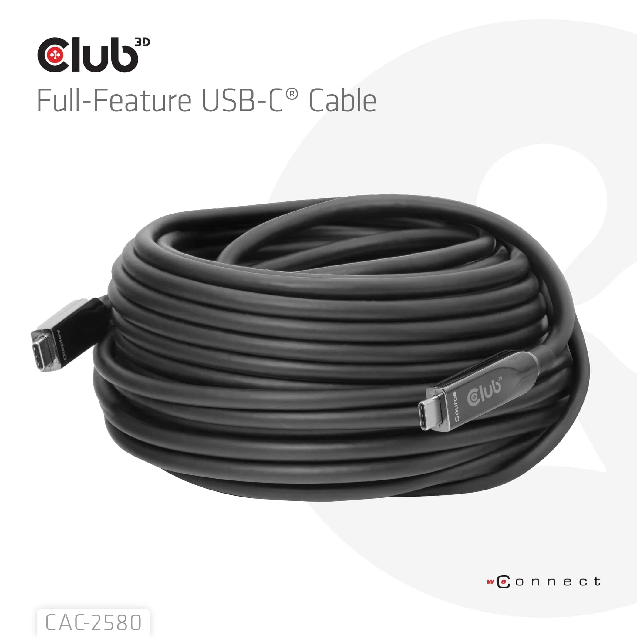 Club 3D 15m 8K 60HZ 10GBPS 60W USB-C AOC Cable Black CAC-2580 - Image 11