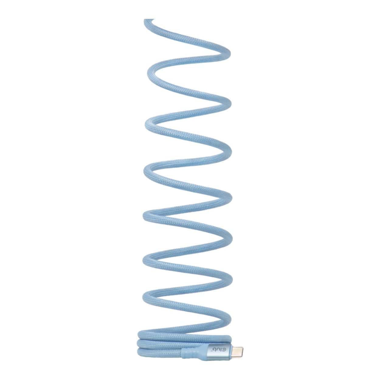 Club 3D 2m USB-C Magnetic Coil 240W PD3.1 Cable Blue CAC-3030 - Image 13