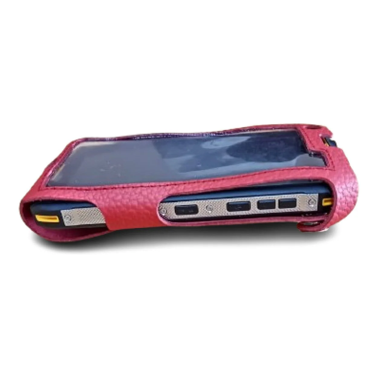 Conquest 3-Point Leather Case Holder with Strap for S19 and S29 Red - Image 2