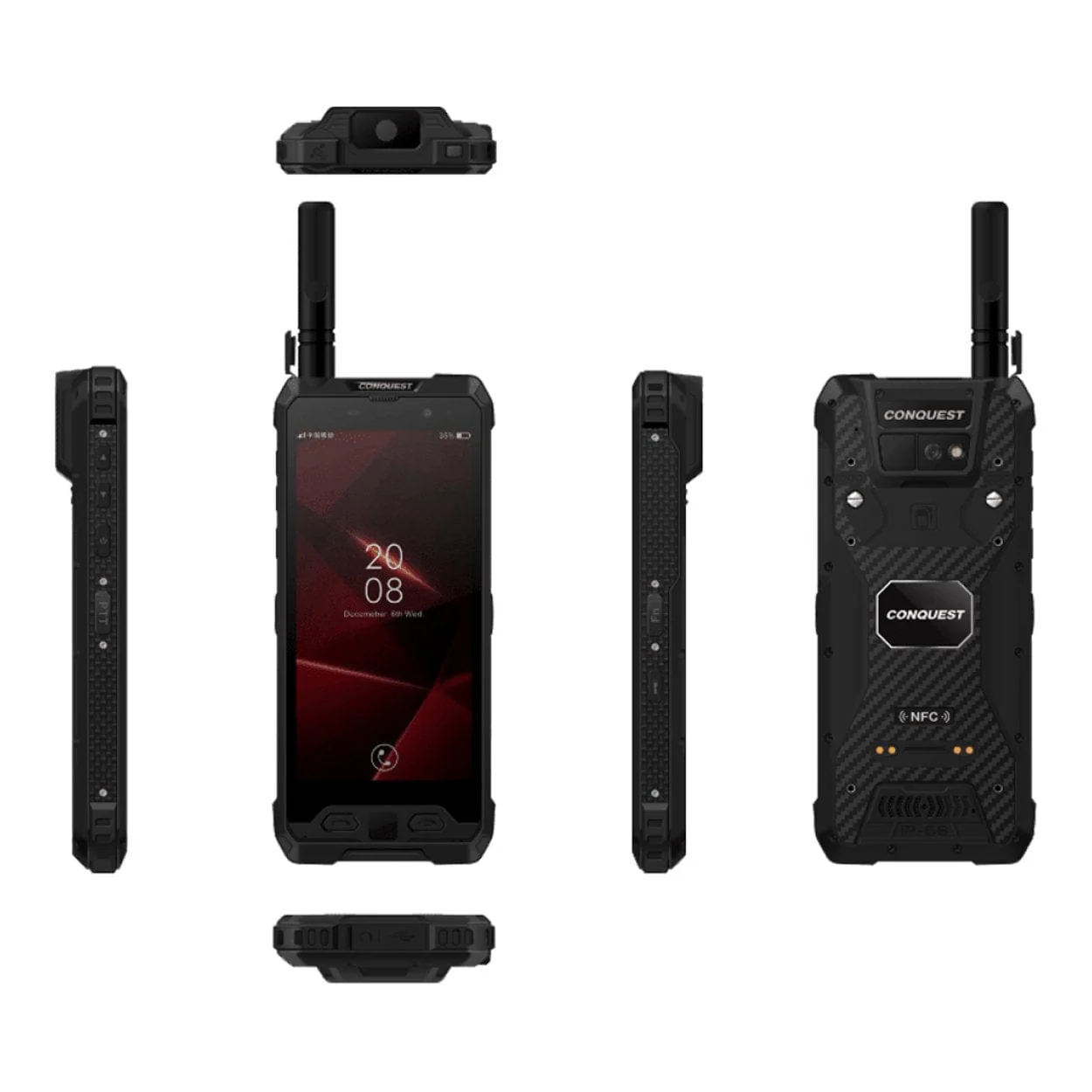 Conquest S19 4G Rugged 5.7-inch Intrinsically Safe Smartphone - MediaTek P35 MT6765 128GB ROM 6GB RAM Android 8.1 - Image 2