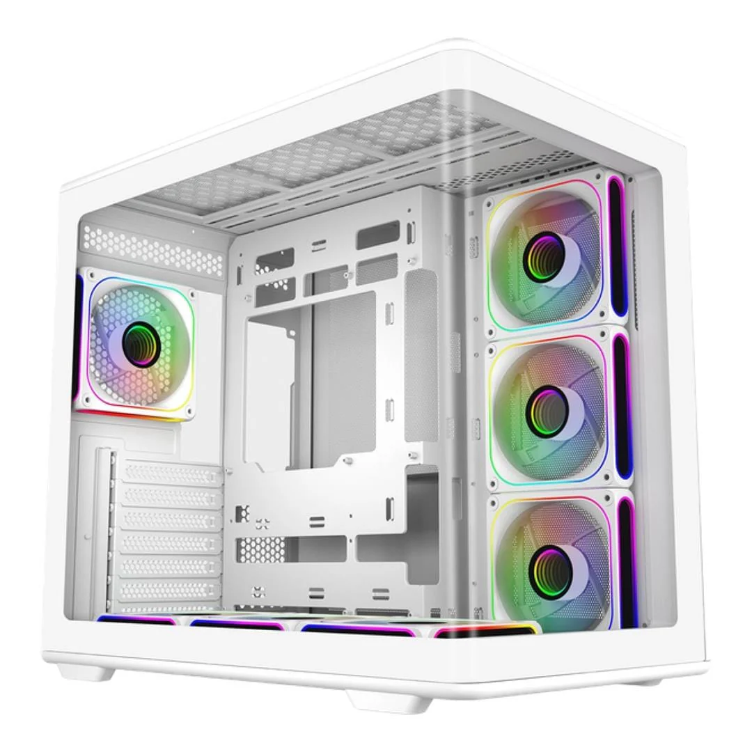 Cooler Master Elite 600 Micro-ATX Midi Tower PC Case White E600-WGNN-S02