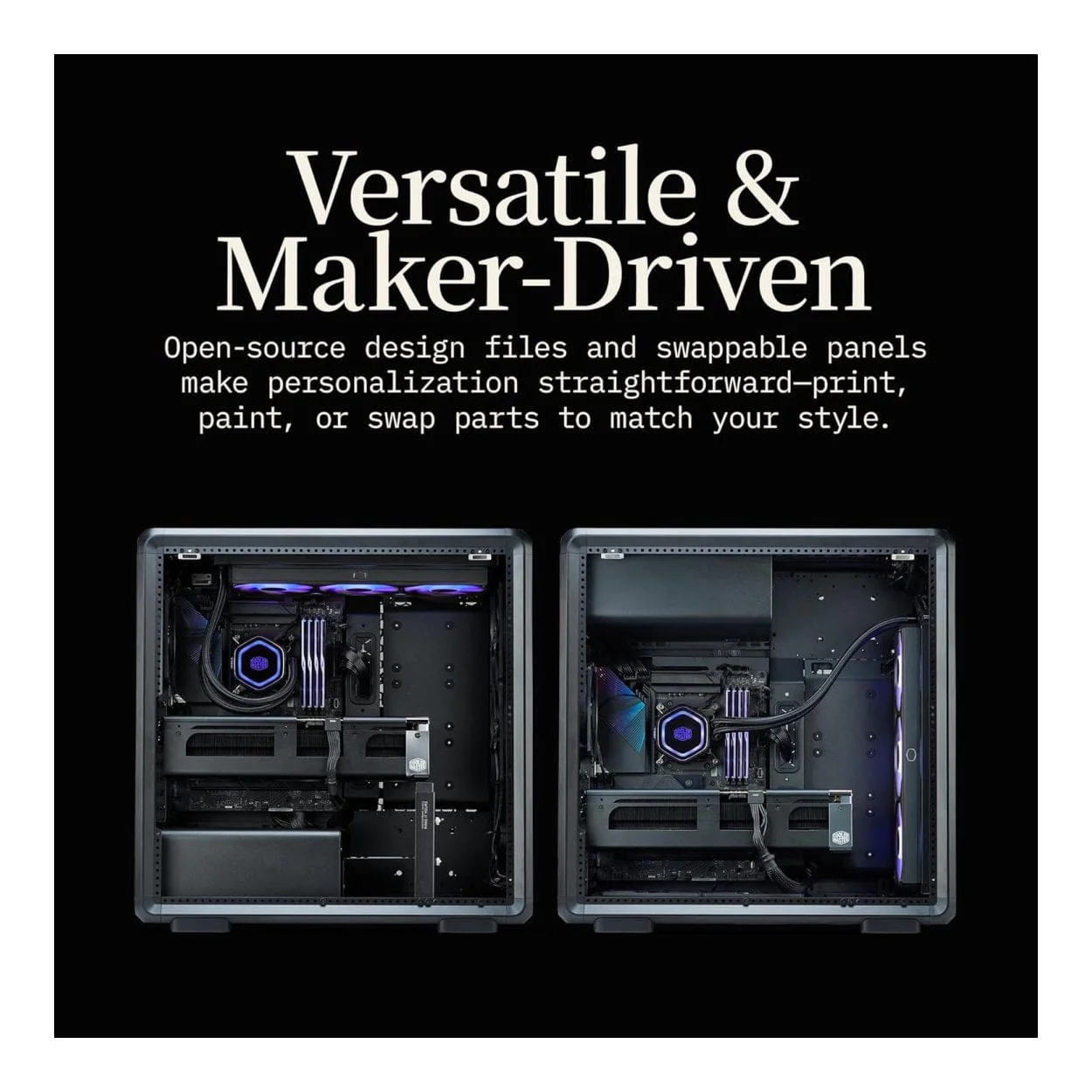 Cooler Master MasterFrame 600 Midi Tower PC Case Black MF600-KGNN-S00 - Image 12