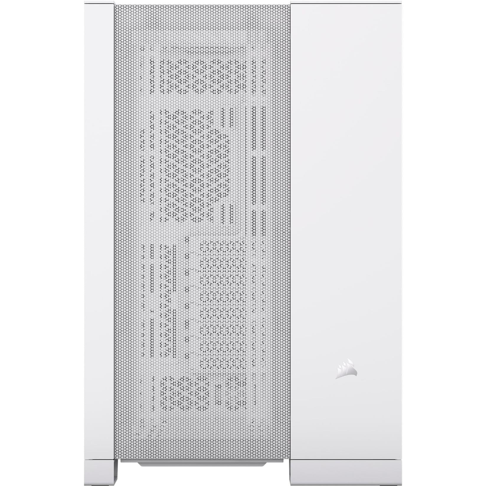 Corsair 6500D Airflow Tempered Glass ATX Dual Chamber Mid Tower Gaming PC Case - White CC-9011260-WW - Image 3