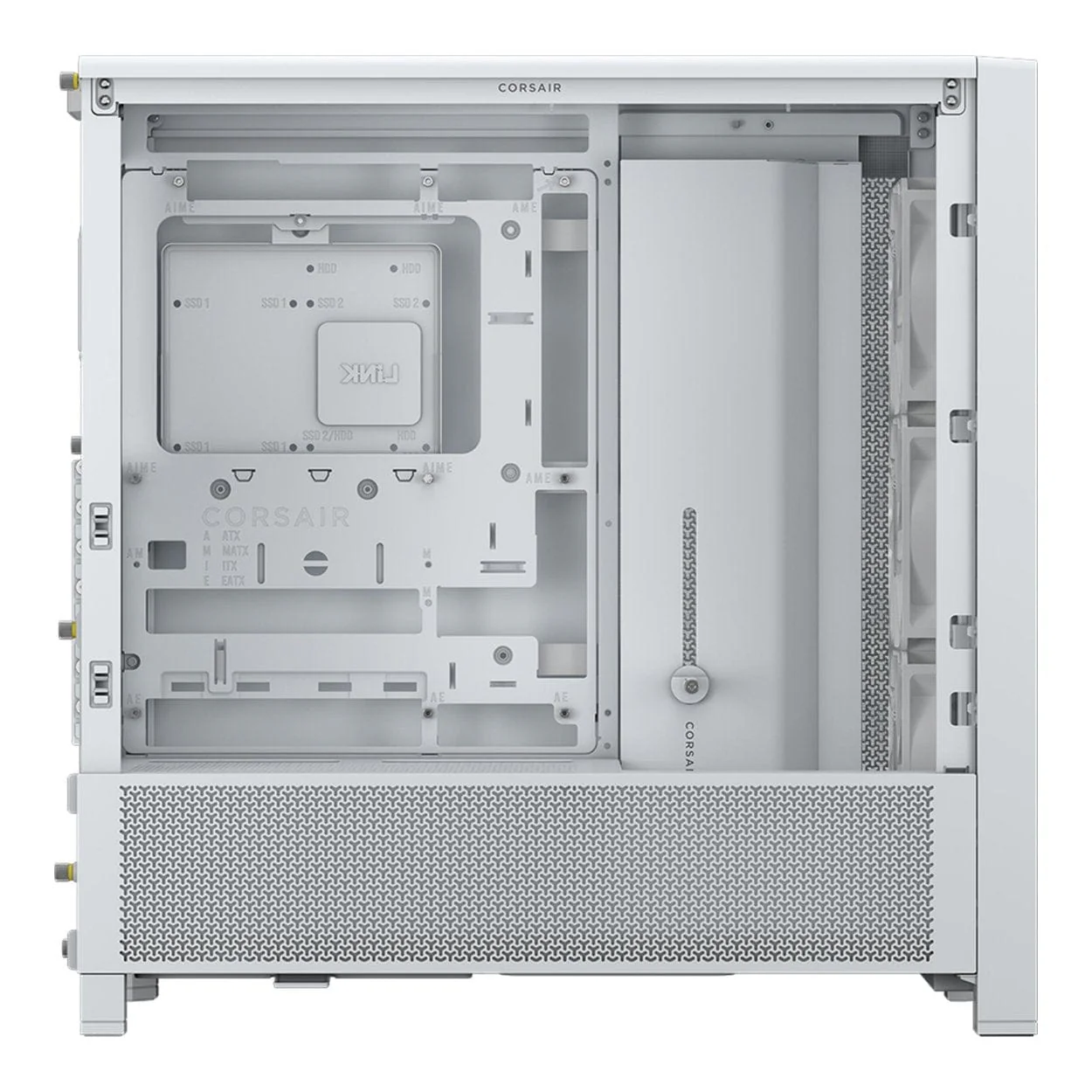 Corsair Frame 4000D RS Modular High Airflow Mid-Tower White PC Case CC-9011313-WW - Image 2