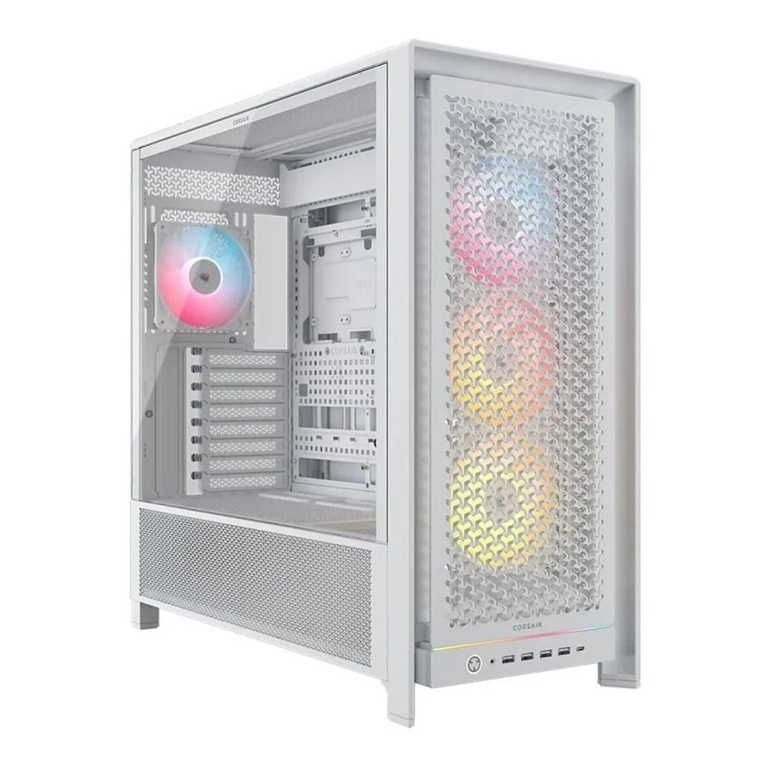 Corsair FRAME 5000D RS ARGB High-Airflow Mid-Tower PC Case - White CC-9011310-WW