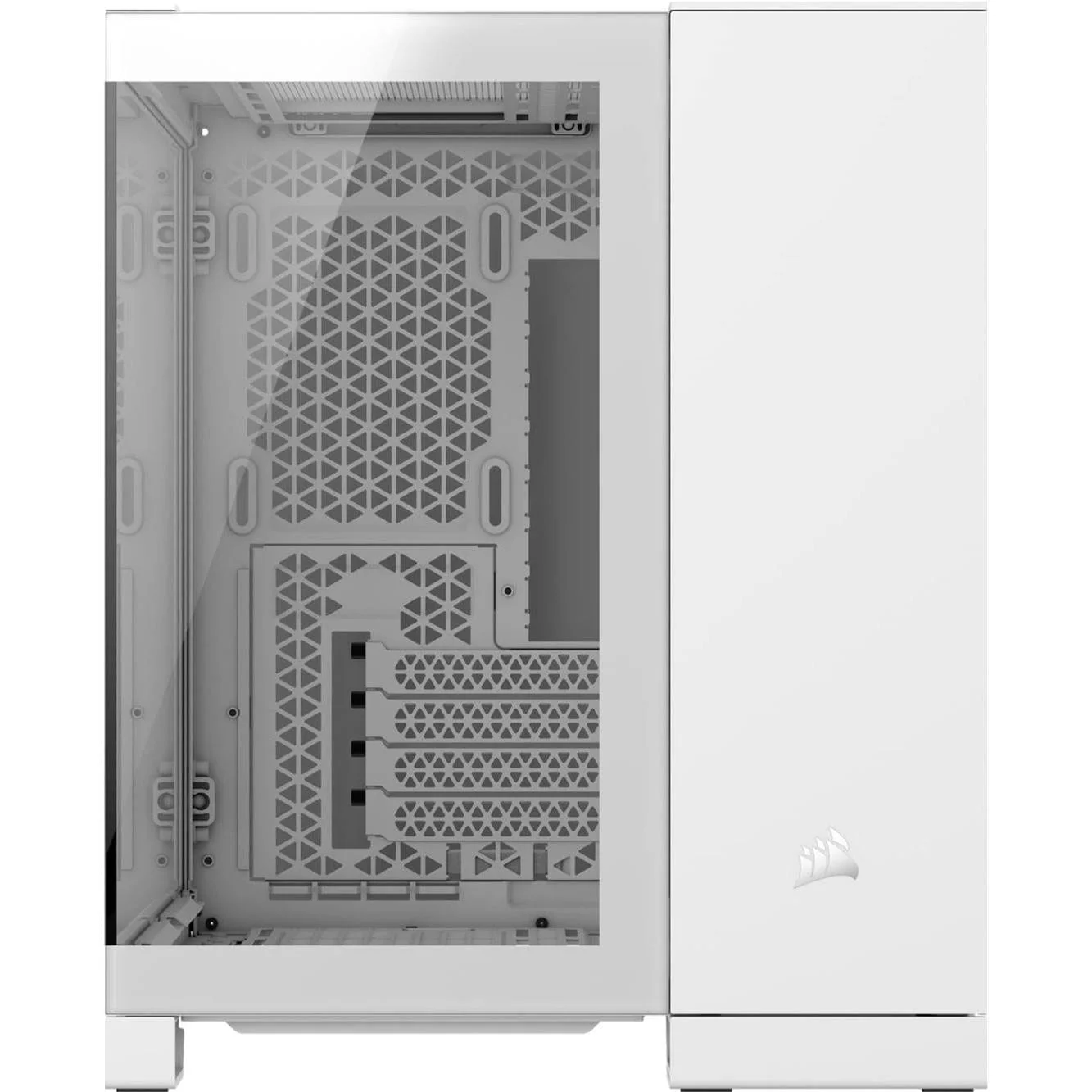 Corsair iCUE Link 2500X RGB Tempered Glass Steel Micro-ATX Mid-Tower Gaming PC Case - White CC-9011268-WW - Image 2