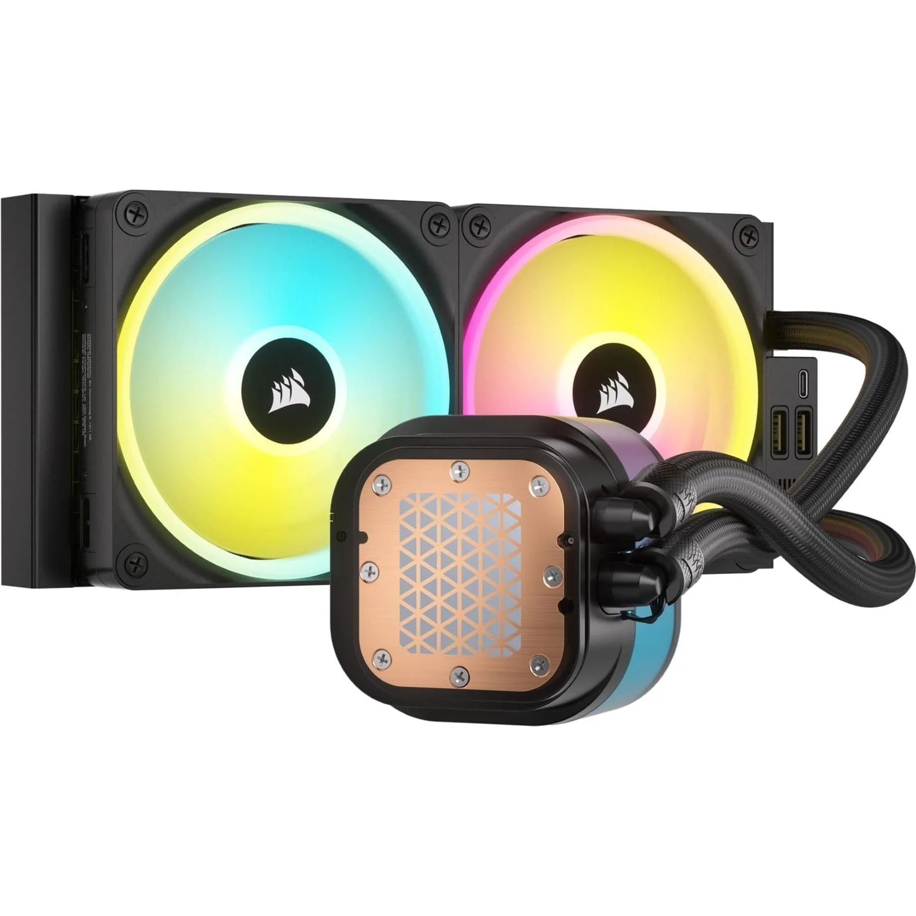 Corsair iCUE LINK H100i LCD 240mm Liquid CPU Cooler CW-9061007-WW - Image 3