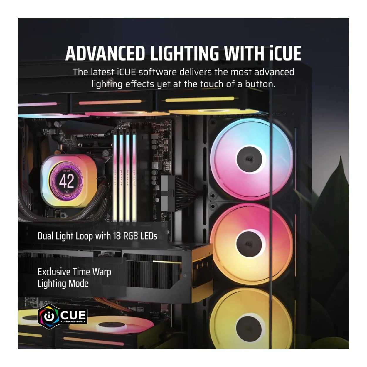 Corsair iCUE LINK LX140-R RGB 140mm PWM Reverse Fan Expansion CO-9051051-WW - Image 5