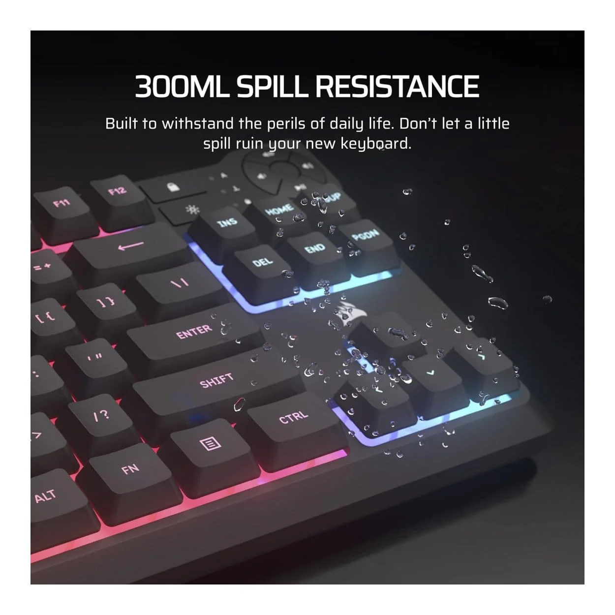 Corsair K55 CORE TKL RGB Wired Gaming Keyboard CH-9216065-NA - Image 4