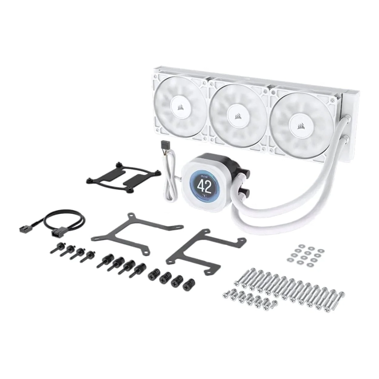 Corsair NAUTILUS 360 RS LCD AiO CPU Liquid Cooler - White CW-9061034-WW - Image 5