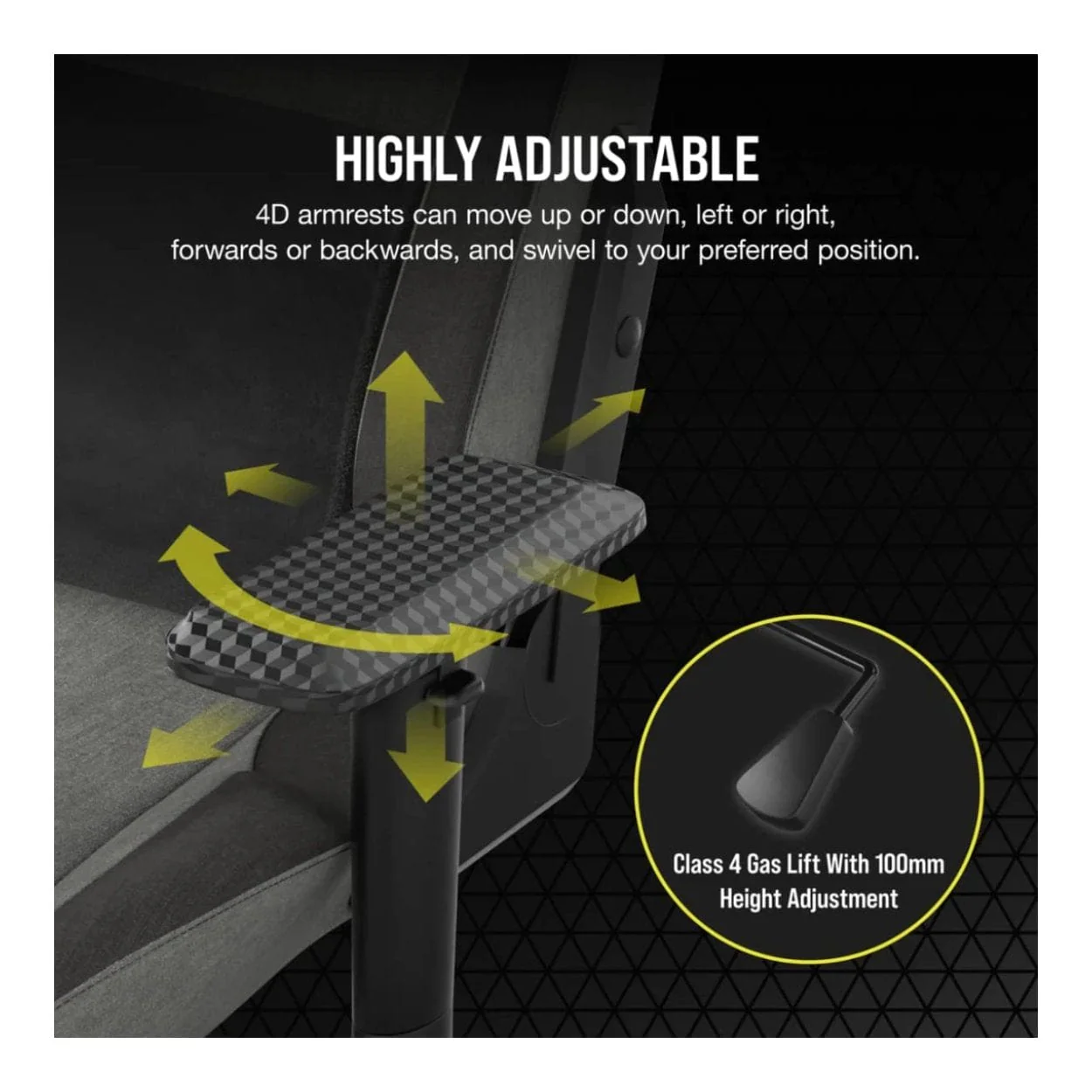 Corsair T3 RUSH Gaming Chair Charcoal Grey CF-9010056-WW - Image 3