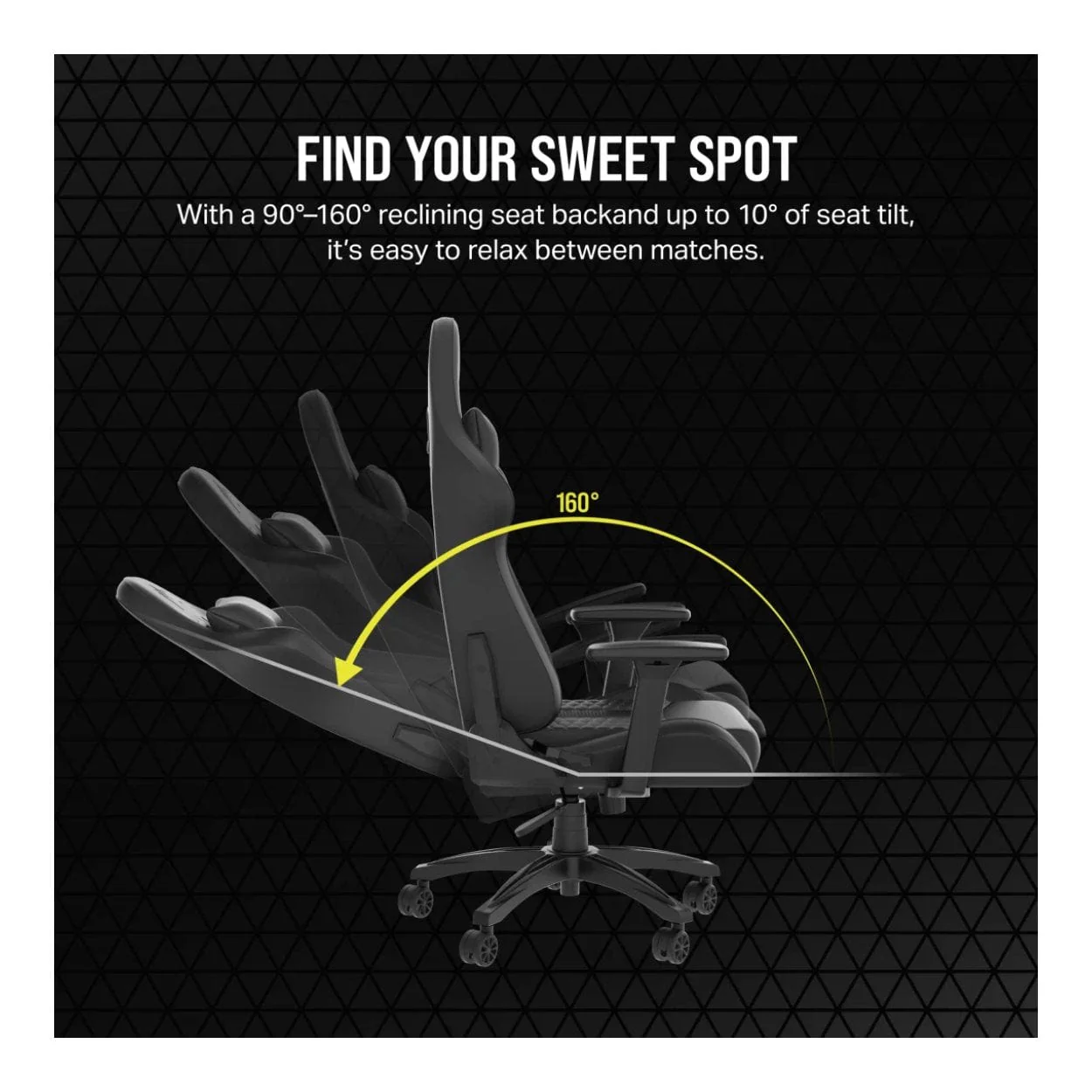 Corsair TC100 RELAXED Gaming Chair Black CF-9010050-WW - Image 8