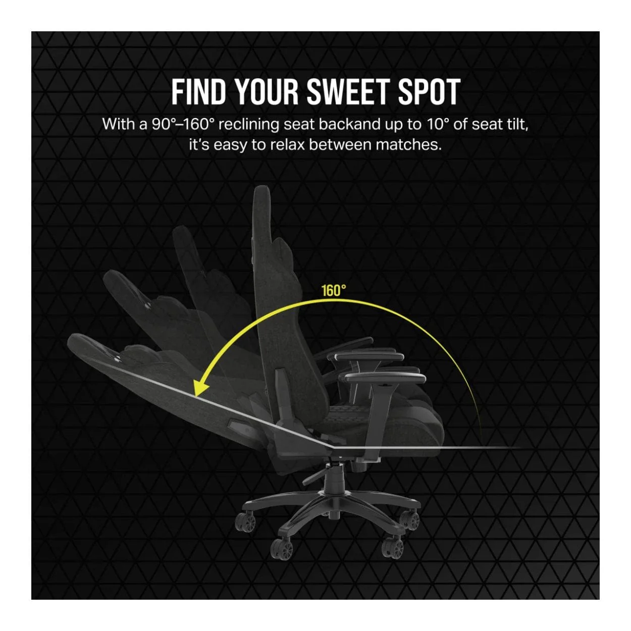 Corsair TC100 RELAXED Gaming Chair Black CF-9010051-WW - Image 10