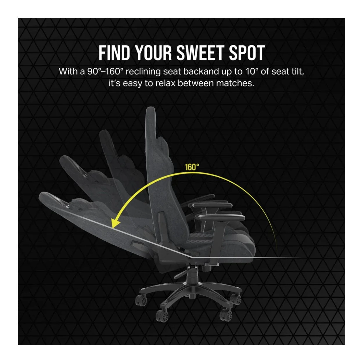 Corsair TC100 RELAXED Gaming Chair Black CF-9010052-WW - Image 10