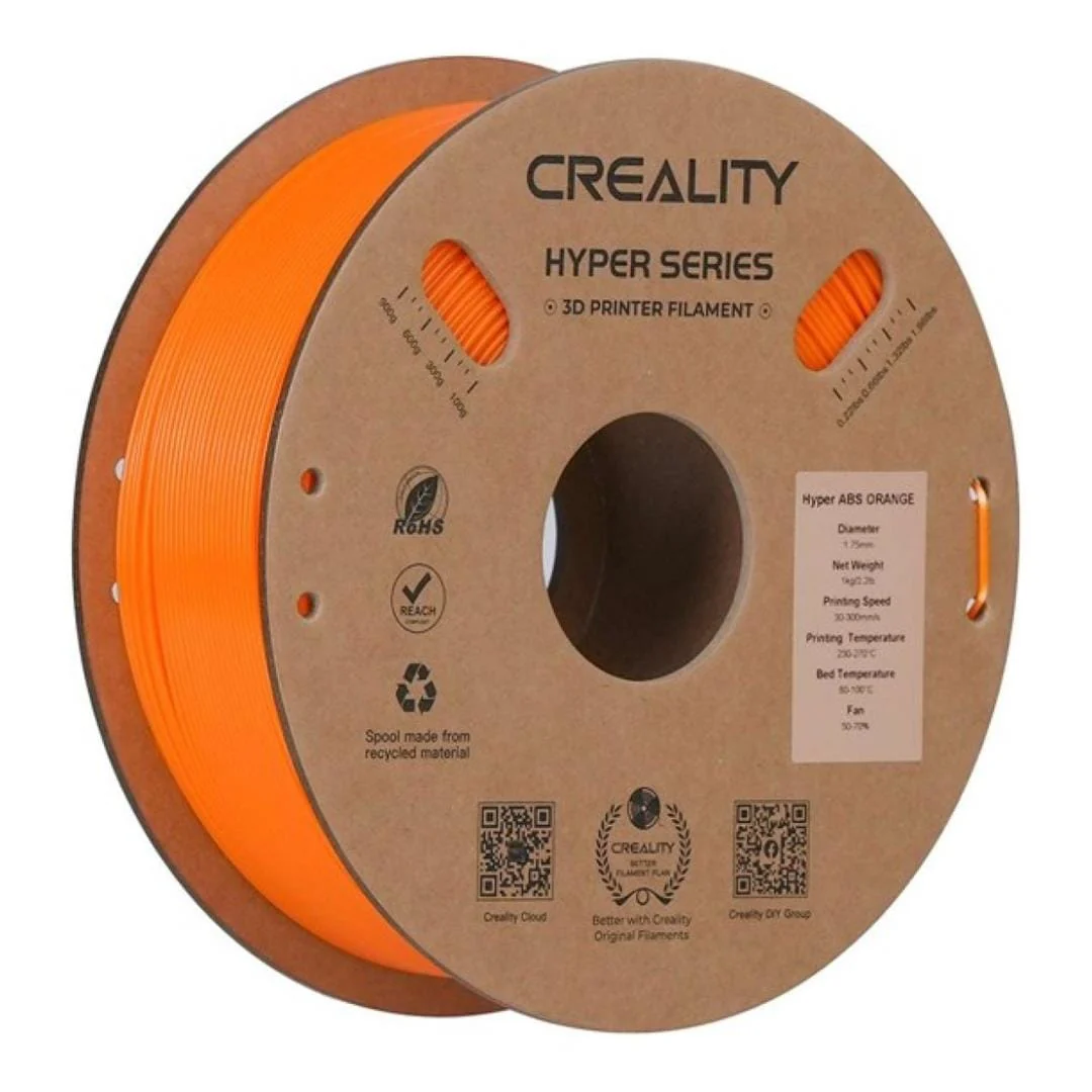 Creality 1kg Hyper ABS 1.75mm 3D Printing Filament Orange 3301020057