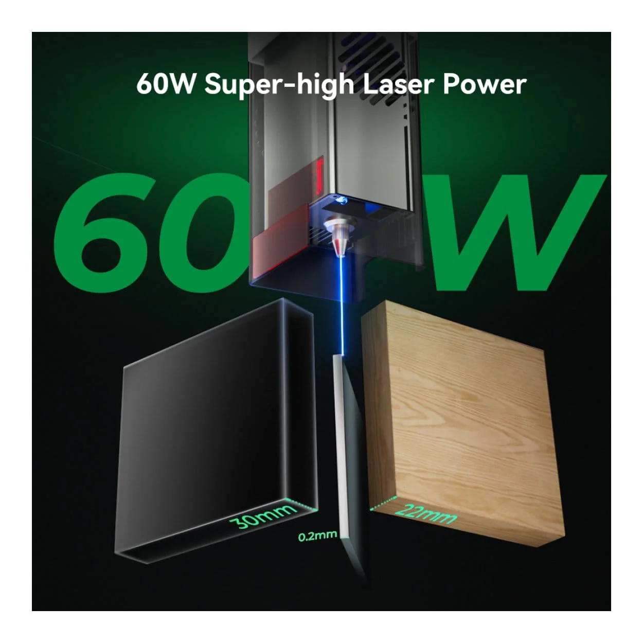Creality 3D Falcon Pro 60W Enclosed Laser Engraver - Image 6