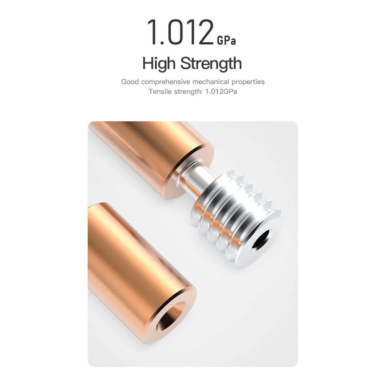 Creality Copper and Titanium Alloy Throat Tube 4004050019 - Image 2