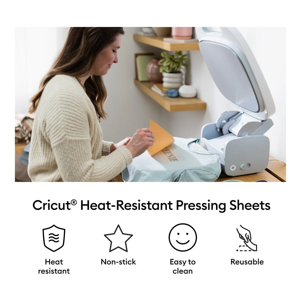 Cricut Heat-Resistant Pressing Sheets 30.5x40.6cm 3-sheet 2012016 - Image 2