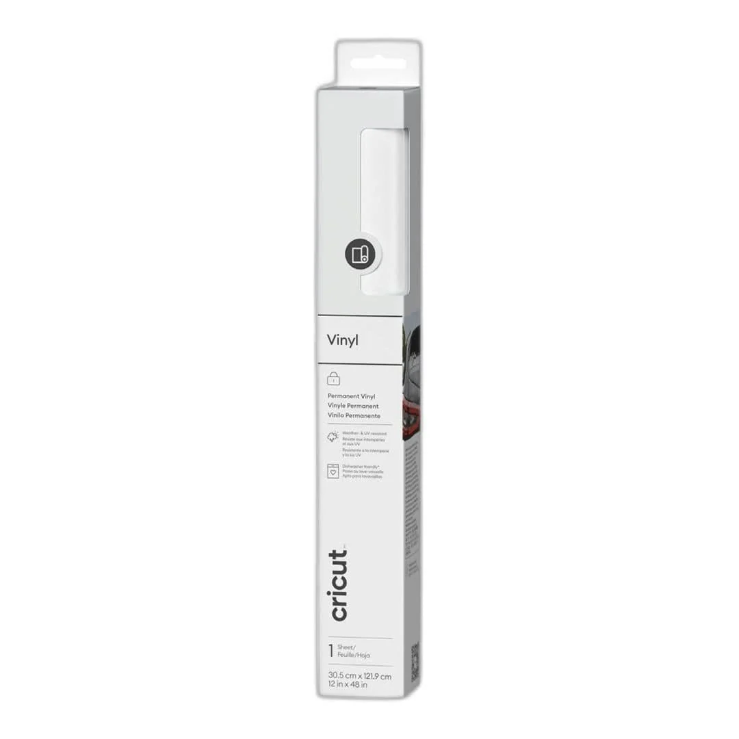 Cricut Permanent Vinyl 33x120cm 1-sheet White 2011341