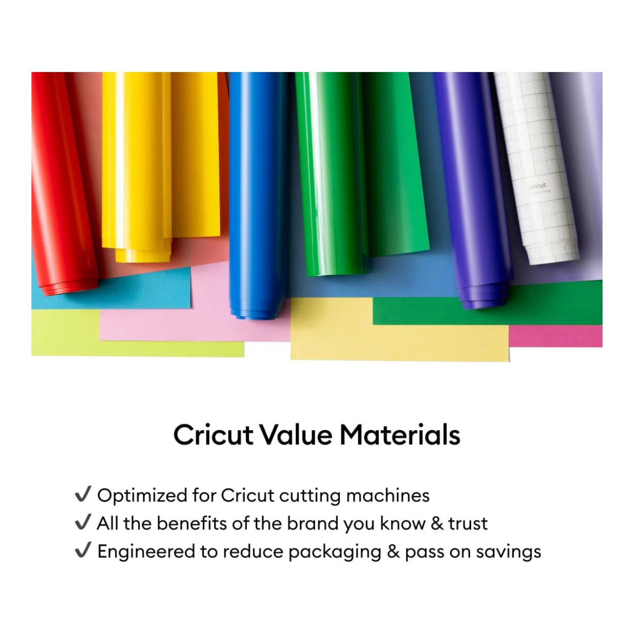 Cricut Value Vinyl Permanent 30.5cmx3 m 1-sheet Silver 2012040 - Image 4