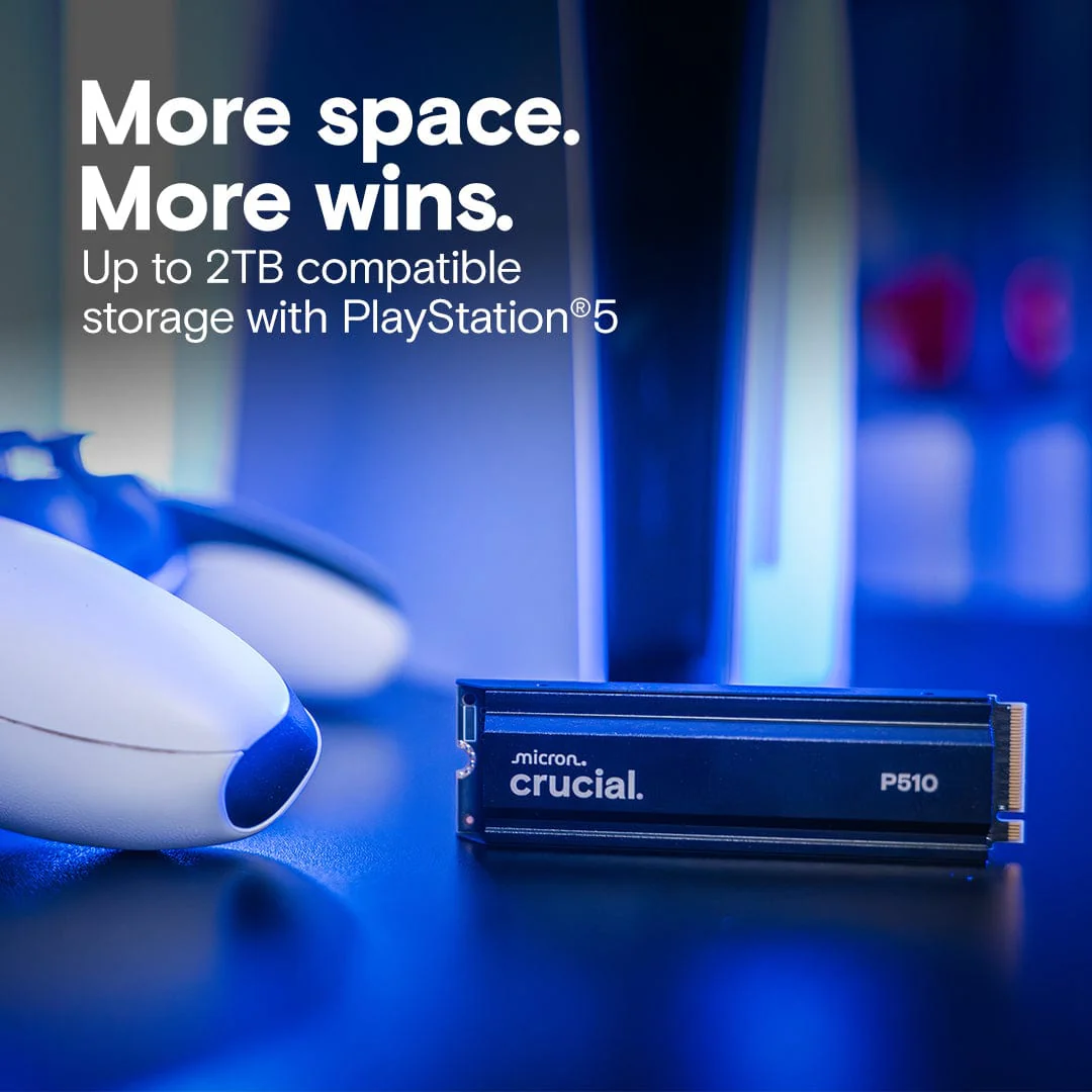 Crucial P510 2TB M.2 2280 PCIe 5.0 x4 NVMe Internal SSD CT2000P510SSD5 - Image 2
